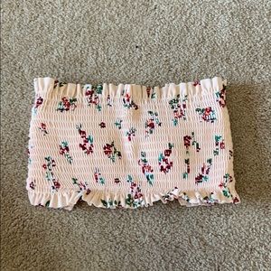 Floral bathing suit top